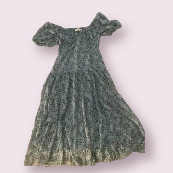 Astr Dresses & Skirts - ⭐️ 🌻 Floral Puff Sleeve Peasant Fairy Cottage Picnic Summer Midi Maxi Dress